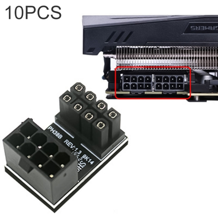 10 adaptadores en ángulo de 180 grados ATX de 8 pines hembra a 8 pines macho, modelo:, PH36A, PH36B, PH38A, PH38B