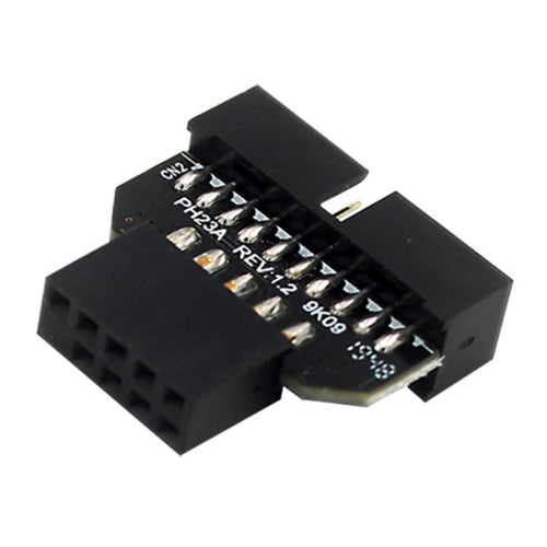 10 PCS Placa base USB 2.0 9Pin a USB 3.0 19Pin Adaptador de conector enchufable, PH23A, PH23B