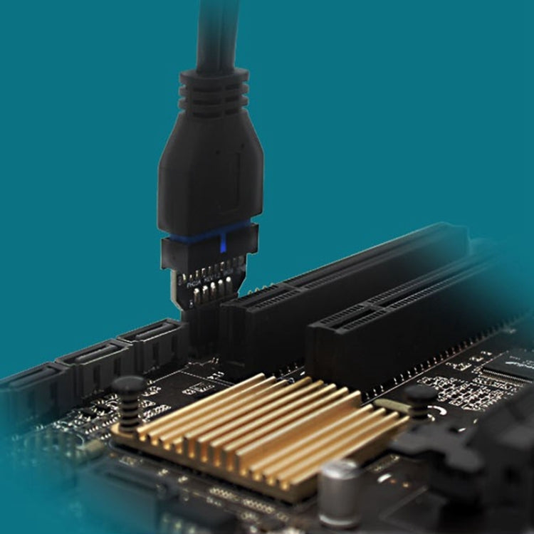 10 PCS Placa base USB 2.0 9Pin a USB 3.0 19Pin Adaptador de conector enchufable, PH23A, PH23B