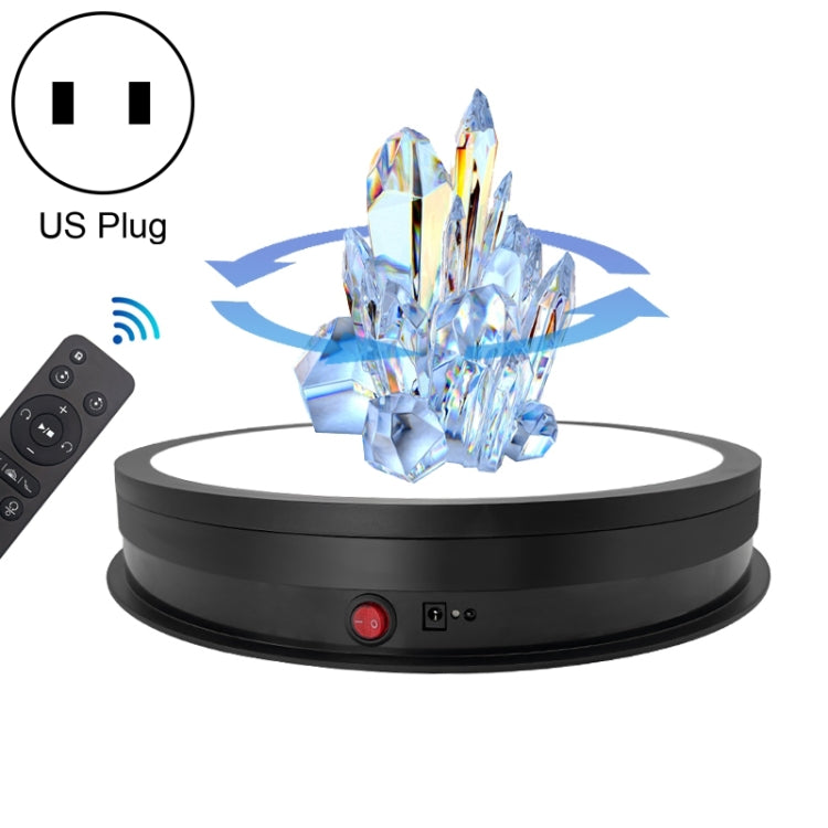 Placa giratoria giratoria eléctrica con soporte de exhibición de luz LED de 42 cm, 42cm LED Light, US Plug, 42cm LED Light, EU Plug, 42cm LED Light, UK Plug, 42cm LED Light, AU Plug