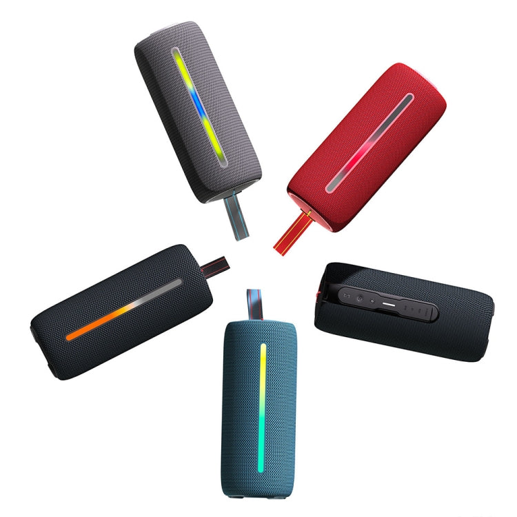 HOPESTAR P37 Altavoz Bluetooth inalámbrico impermeable con luz RGB portátil para exteriores