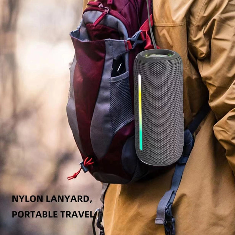 HOPESTAR P39 Altavoz Bluetooth inalámbrico con luz RGB impermeable para exteriores