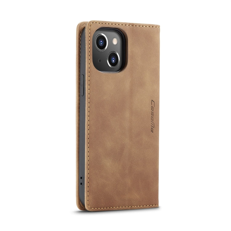 CaseMe-013 Estuche para teléfono de cuero esmerilado retro multifuncional, For iPhone 14, For iPhone 14 Plus, For iPhone 14 Pro, For iPhone 14 Pro Max