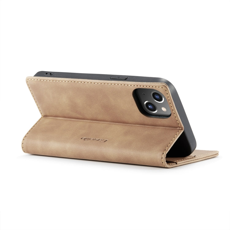 CaseMe-013 Estuche para teléfono de cuero esmerilado retro multifuncional, For iPhone 14, For iPhone 14 Plus, For iPhone 14 Pro, For iPhone 14 Pro Max