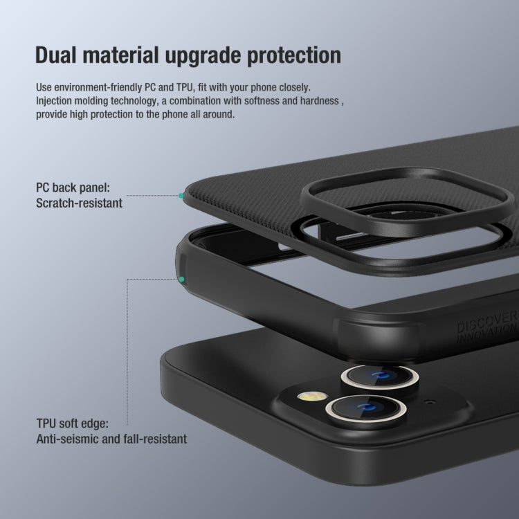 Estuche para teléfono NILLKIN Frosted Shield Pro PC + TPU, For iPhone 14, For iPhone 14 Plus, For iPhone 14 Pro, For iPhone 14 Pro Max