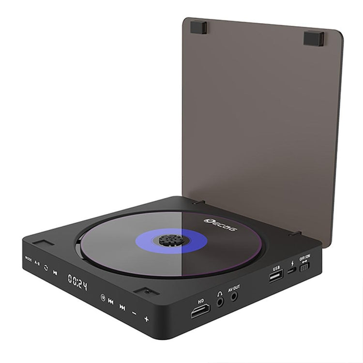 Kecag KC-708 Mini reproductor de DVD HD enchufable para el hogar, Mini HD DVD Player(Black)