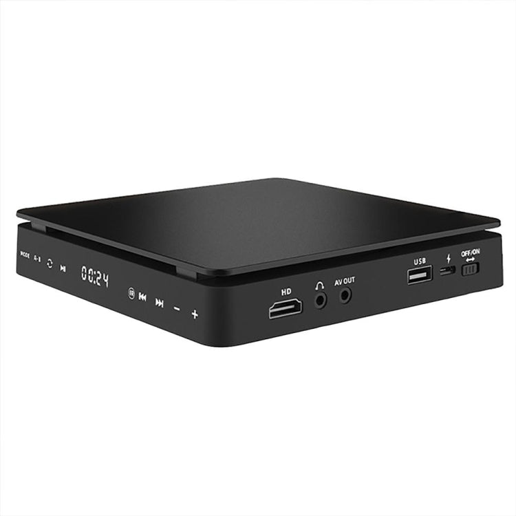 Kecag KC-708 Mini reproductor de DVD HD enchufable para el hogar, Mini HD DVD Player(Black)