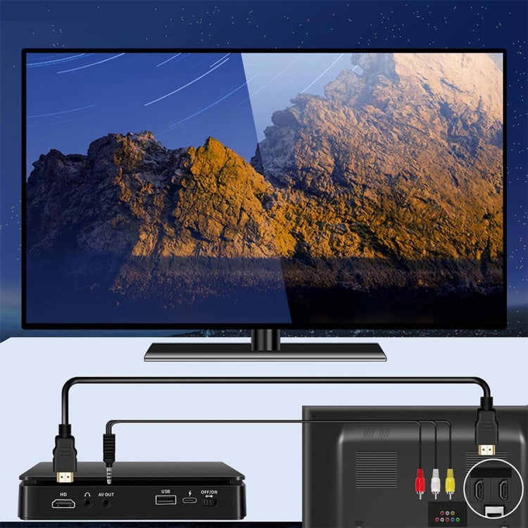 Kecag KC-708 Mini reproductor de DVD HD enchufable para el hogar, Mini HD DVD Player(Black)