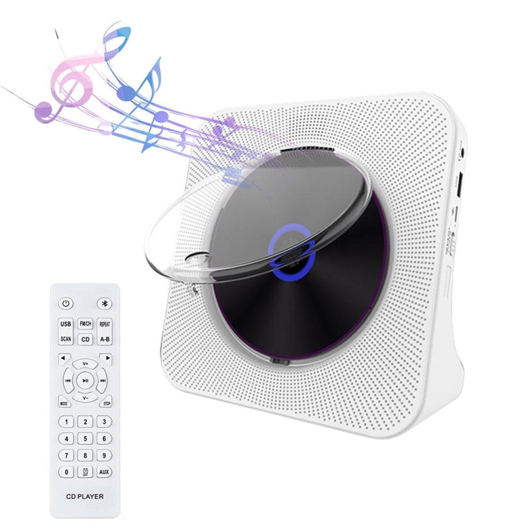Kecag KC-806 Reproductor de CD de disco de música Bluetooth retro, Plug-in Version, Rechargeable Version