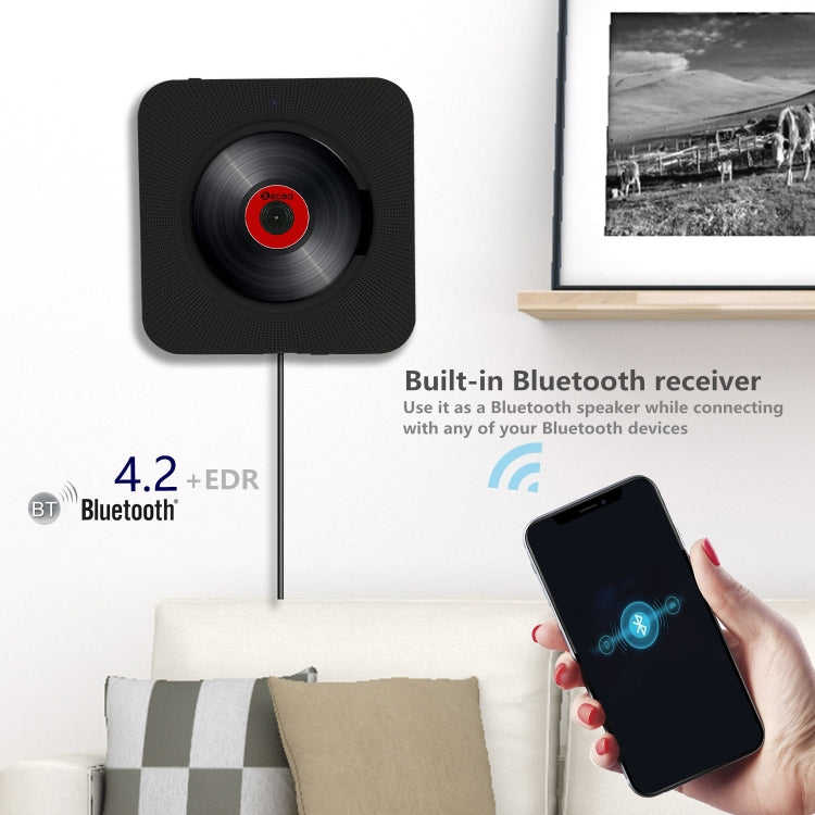 Kecag KC-808 reproductor de CD Bluetooth montado en la pared, KC-808 White, KC-808 Blue, KC-808 Black, KC-808 Pink