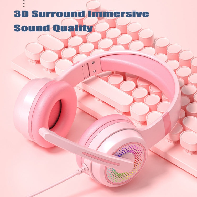 Y20 LED Bass Stereo PC Auriculares para juegos con cable y micrófono