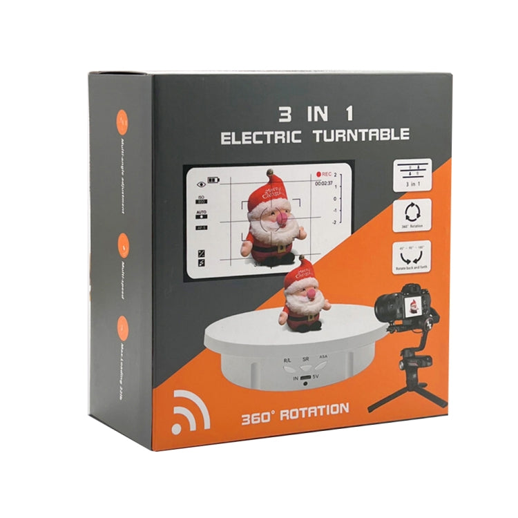 Soporte de exhibición giratorio eléctrico Tocadiscos, 3 in 1, 3 in 1 Remote