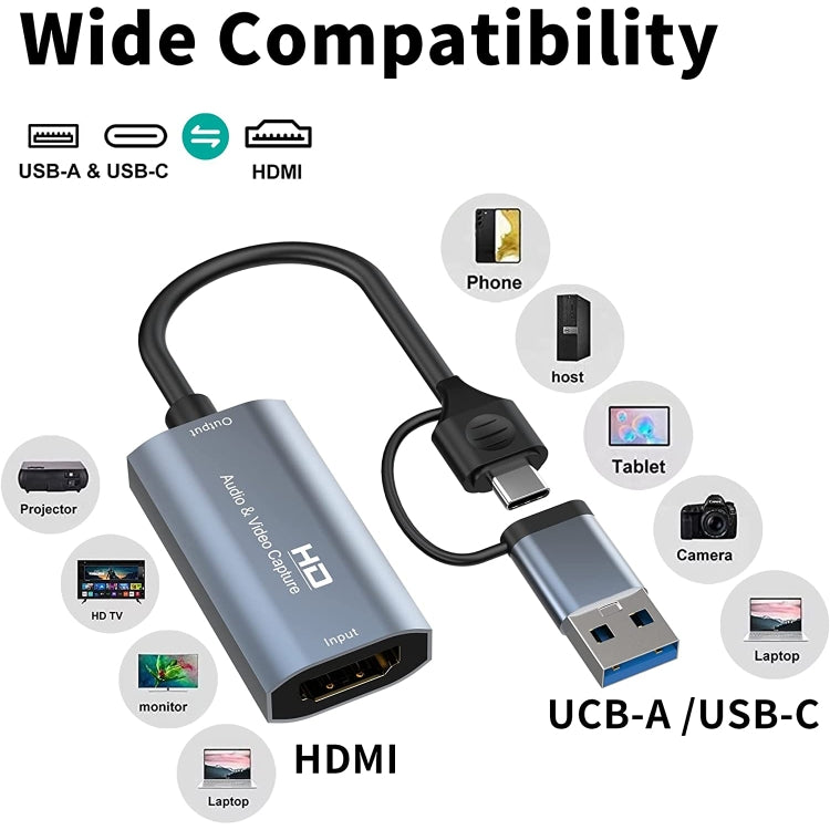 Tarjeta de captura de vídeo HD Z29 HDMI/M a USB tipo C/M, Z29