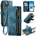 Estuche de cuero para teléfono multifuncional CaseMe C30, For iPhone 14, For iPhone 14 Plus, For iPhone 14 Pro, For iPhone 14 Pro Max