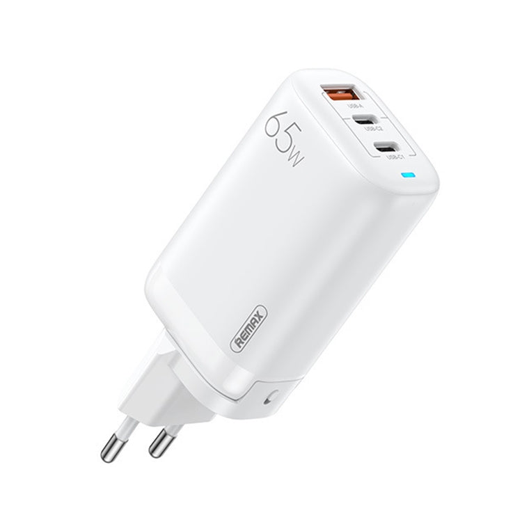 REMAX RP-U55 Territory Series 65W USB+Doble interfaz USB-C / Type-C Cargador rápido, EU Plug, UK Plug, CN Plug