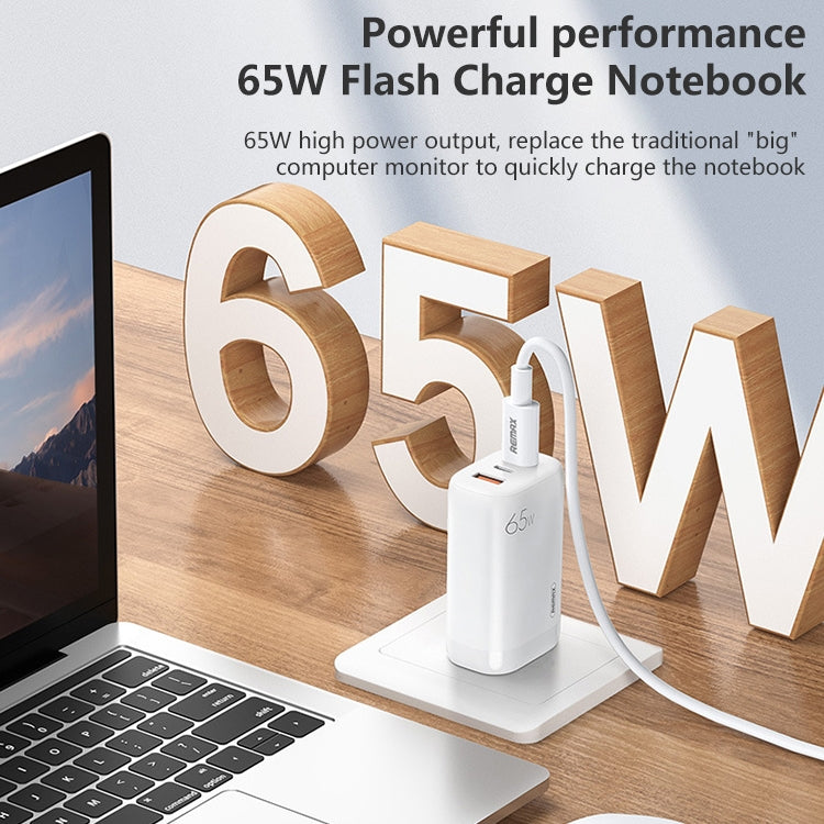 REMAX RP-U55 Territory Series 65W USB+Doble interfaz USB-C / Type-C Cargador rápido, EU Plug, UK Plug, CN Plug