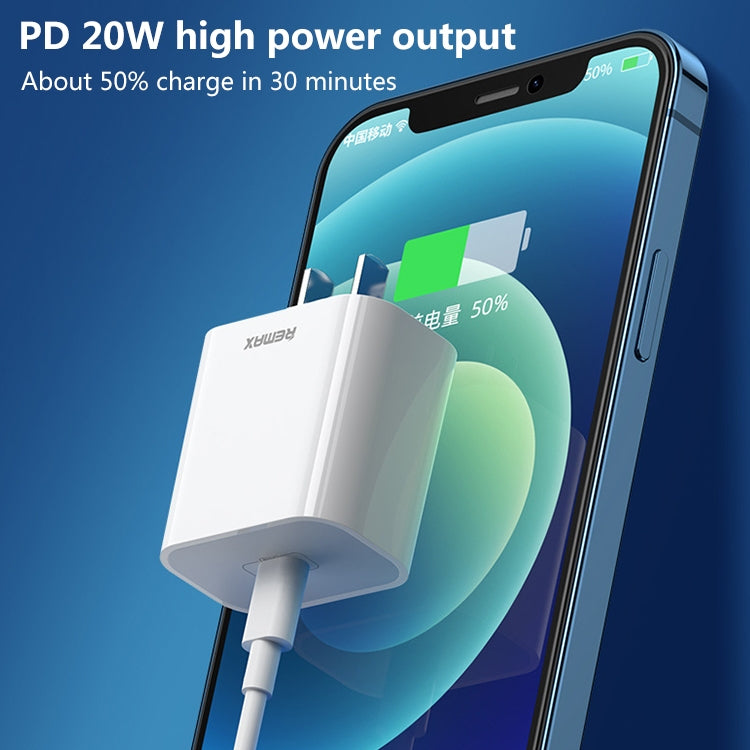 REMAX RP-U79 Speed Series Cargador rápido multicompatible USB-C/Type-C de 20 W, CN Plug, EU Plug, UK Plug
