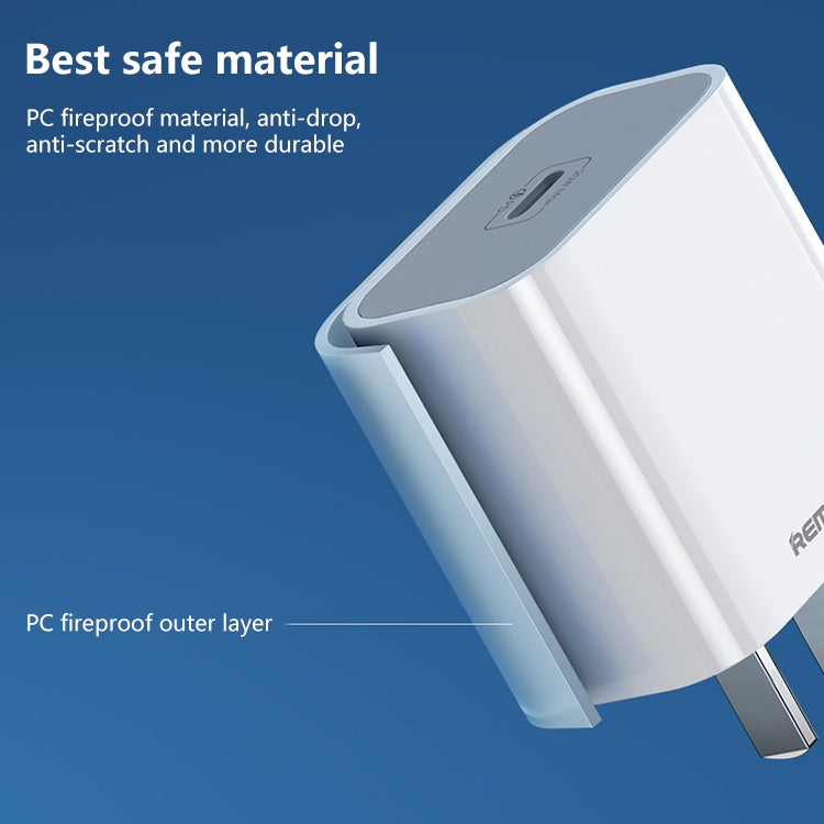 REMAX RP-U79 Speed Series Cargador rápido multicompatible USB-C/Type-C de 20 W, CN Plug, EU Plug, UK Plug