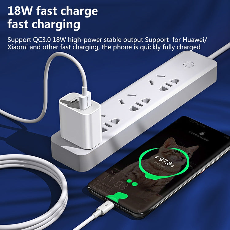 REMAX RP-U68 20W USB+USB-C/Type-C Juego de cargador rápido de doble interfaz, CN Plug, EU Plug, UK Plug, US Plug