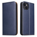 Fierre Shann PU Funda de cuero con textura de cuero genuino para teléfono, For iPhone 14, For iPhone 14 Plus, For iPhone 14 Pro, For iPhone 14 Pro Max