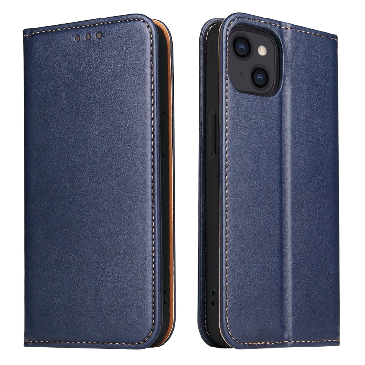Fierre Shann PU Funda de cuero con textura de cuero genuino para teléfono, For iPhone 14, For iPhone 14 Plus, For iPhone 14 Pro, For iPhone 14 Pro Max