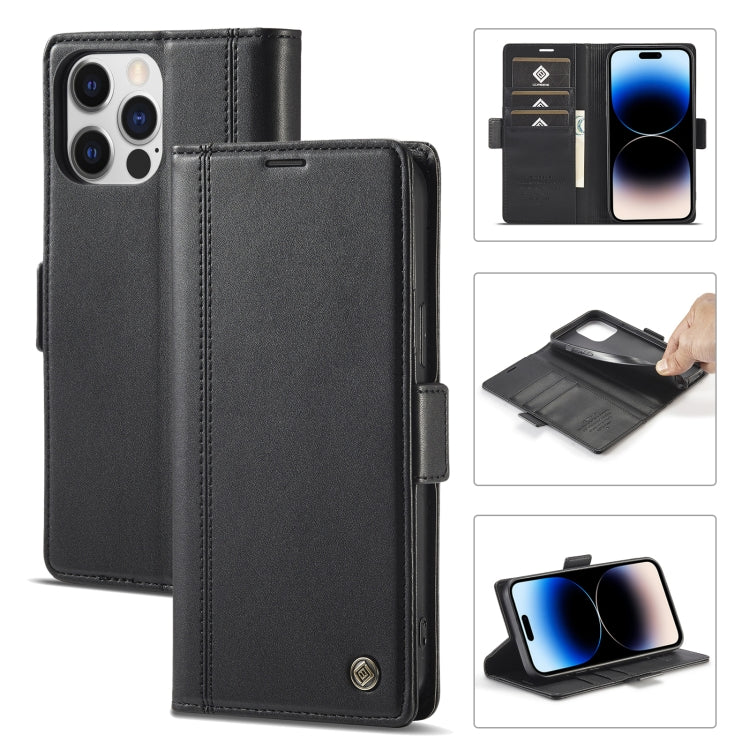 LC.IMEEKE Estuche para teléfono de cuero con hebilla magnética con soporte y ranuras para tarjetas y billetera, For iPhone 14 Pro Max, For iPhone 14 Pro, For iPhone 14 Plus, For iPhone 14
