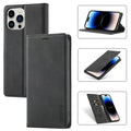 LC.IMEEKE Estuche para teléfono de cuero magnético fuerte con soporte y ranuras para tarjetas y billetera, For iPhone 14 Pro Max, For iPhone 14 Pro, For iPhone 14 Plus, For iPhone 14