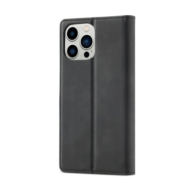 LC.IMEEKE Estuche para teléfono de cuero magnético fuerte con soporte y ranuras para tarjetas y billetera, For iPhone 14 Pro Max, For iPhone 14 Pro, For iPhone 14 Plus, For iPhone 14