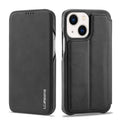 LC.IMEEKE Hon Ancient Series Funda de cuero con tapa para teléfono, For iPhone 14, For iPhone 14 Plus, For iPhone 14 Pro, For iPhone 14 Pro Max