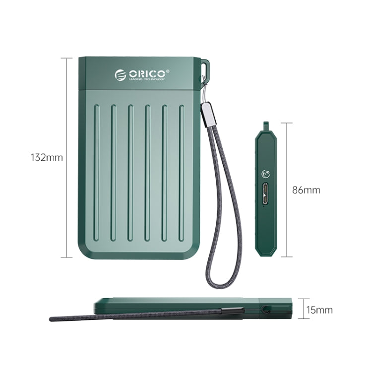 Caja de disco duro ORICO de 2,5 pulgadas USB3.1 Gen1 tipo C