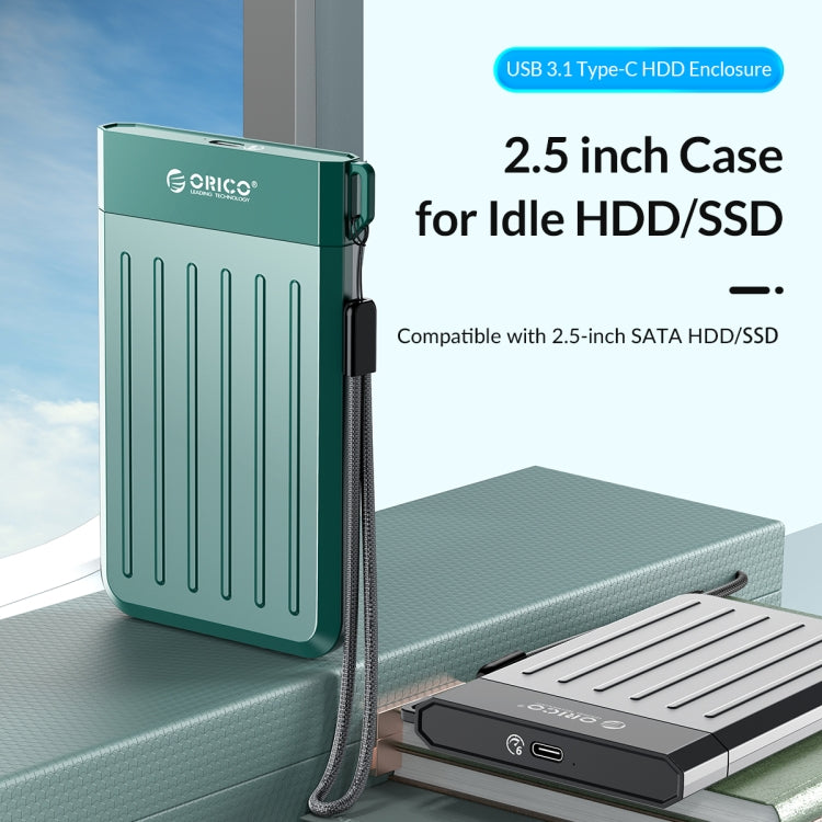 Caja de disco duro ORICO de 2,5 pulgadas USB3.1 Gen1 tipo C