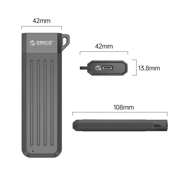 Caja ORICO-USB3.1 Gen1 Type-C 6Gbps M.2 SATA SSD