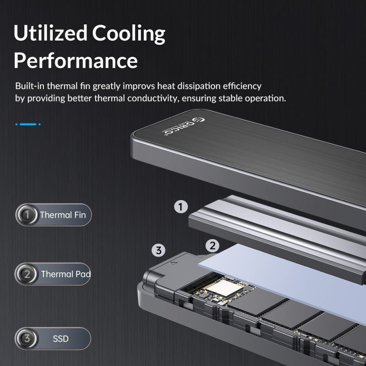 Caja SSD ORICO HM2-G2-BK M.2 NVMe, HM2-G2-BK