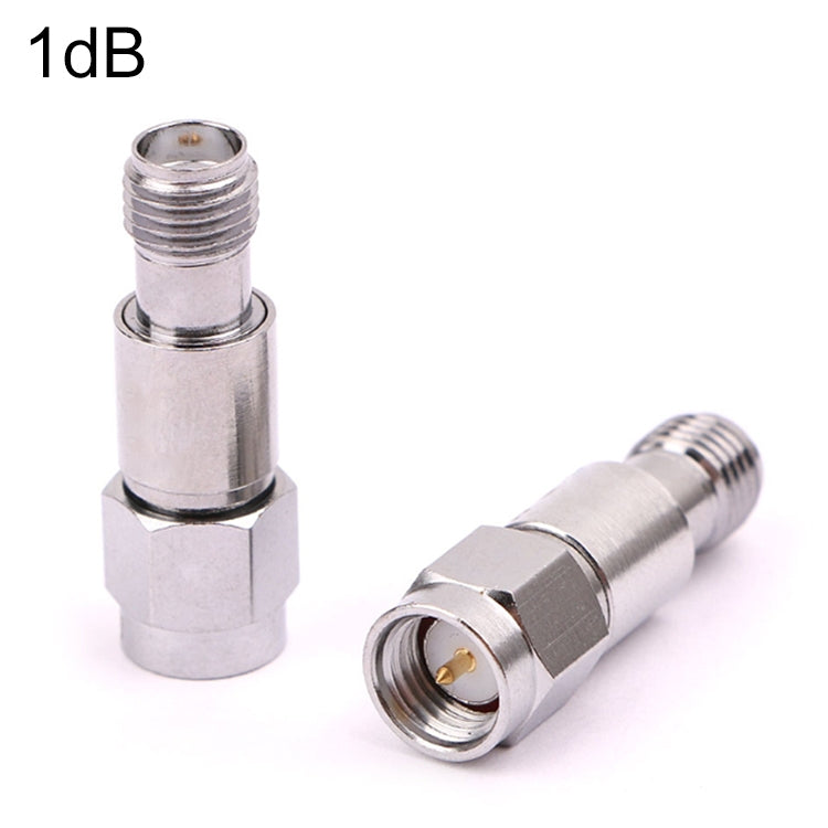 Atenuador SMA DC-6GHz Conectores fijos coaxiales SMA, 1dBi, 2dBi, 3dBi, 5dBi, 6dBi, 8dBi, 9dBi, 10dBi, 15dBi, 25dBi, 30dBi, 40dBi, 50dBi, 60dBi