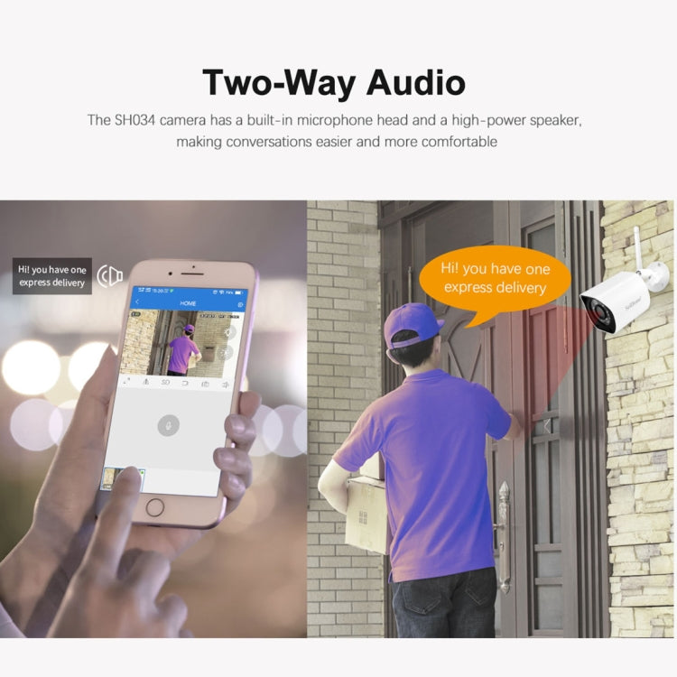 SriHome SH034 5.0MP Mini Dual 2.4 / 5G WiFi Exterior Impermeable Video Vigilancia Color Visión Nocturna Seguridad CCTV Cam, US Plug, EU Plug, UK Plug, AU Plug