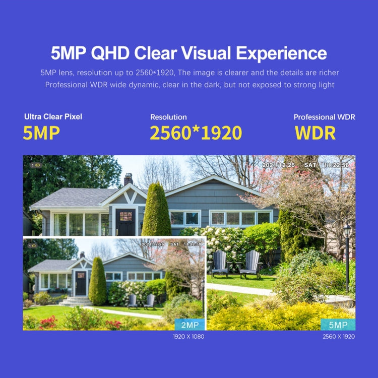 SriHome SH041 5.0MP 20X Zoom óptico 2.4G / 5G WiFi Impermeable AI Seguimiento automático H.265 Videovigilancia, US Plug, EU Plug, UK Plug, AU Plug