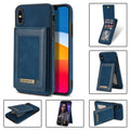 N.BEKUS Estuche para teléfono RFID con ranura para tarjeta con tapa vertical, For iPhone XS Max, For iPhone XS / X