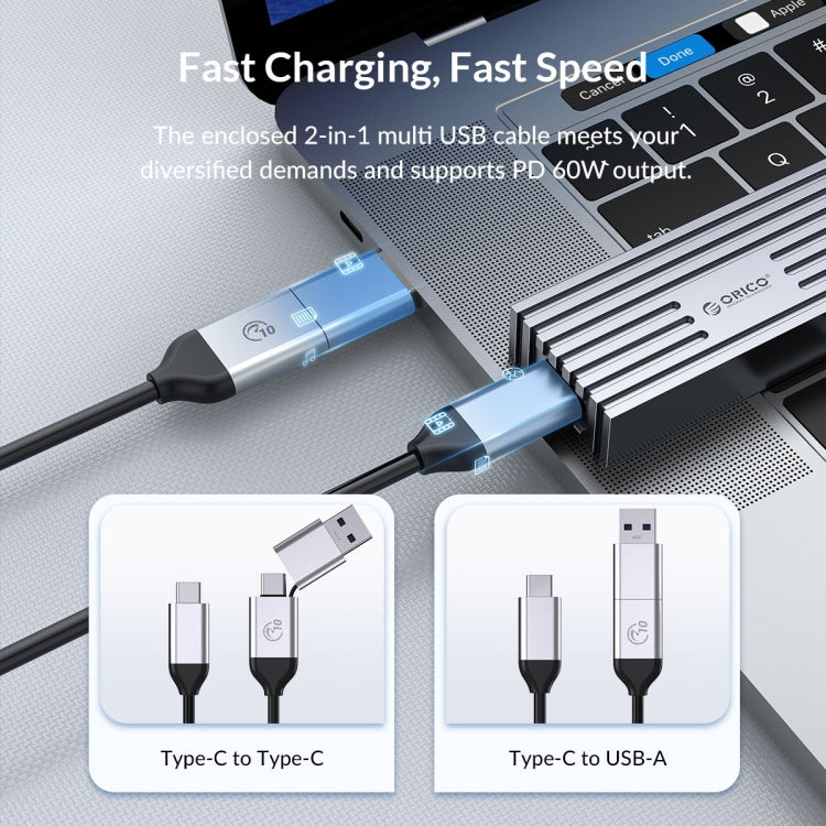 Caja ORICO 40Gbps M.2 NVME USB4.0 SSD
