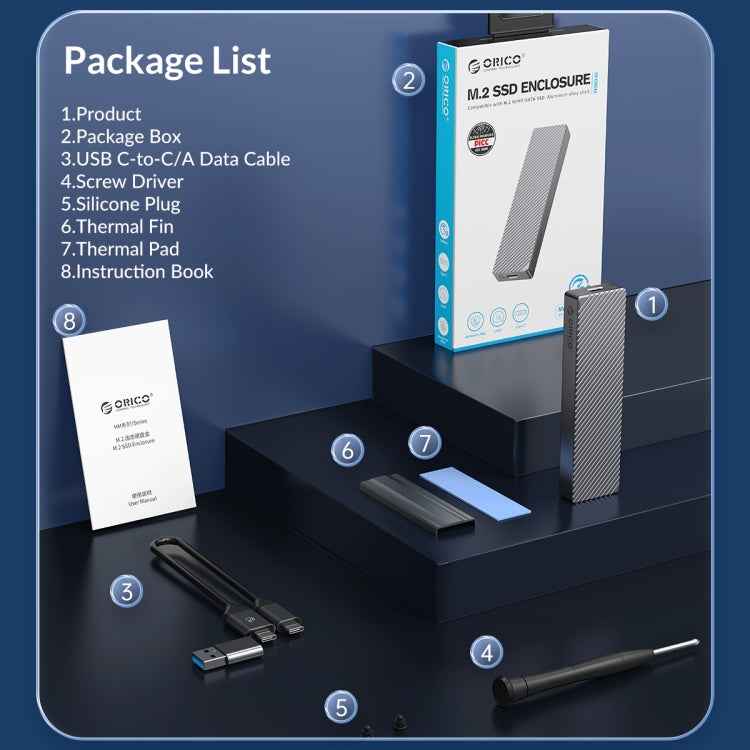 Caja SSD ORICO M.2 NGFF