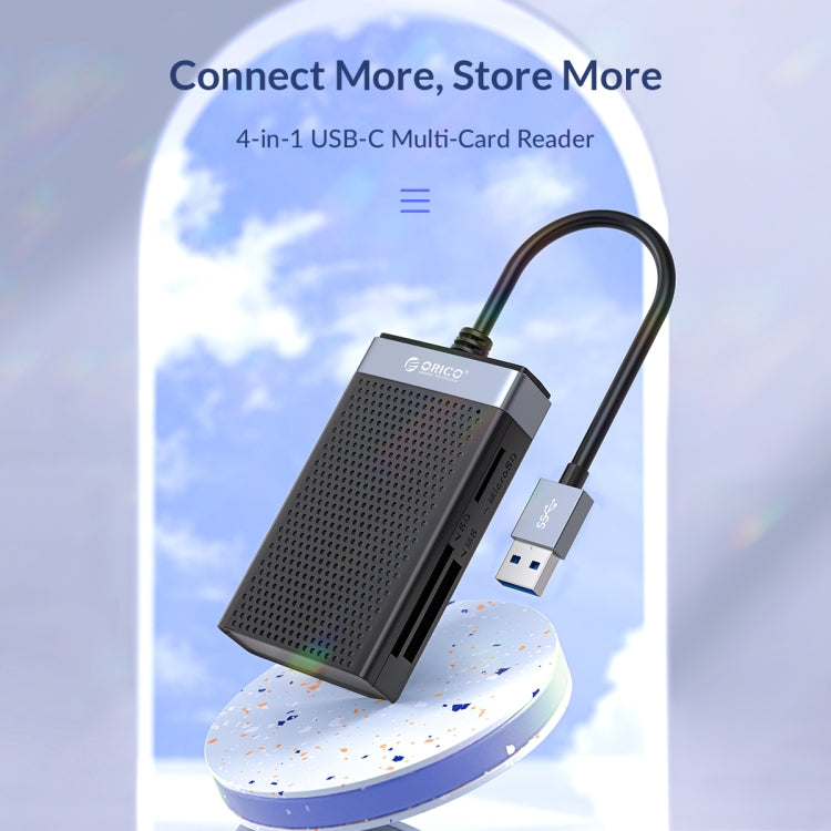 Lector de tarjetas multifunción ORICO CL4T-C3 4 en 1 simultáneamente tipo C, CL4T-C3