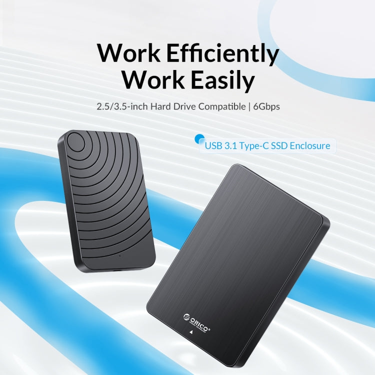 ORICO HM35C3 Caja de disco duro USB3.1 Gen1 Tipo-C de 3,5 pulgadas, EU Plug, US Plug, UK Plug, AU Plug