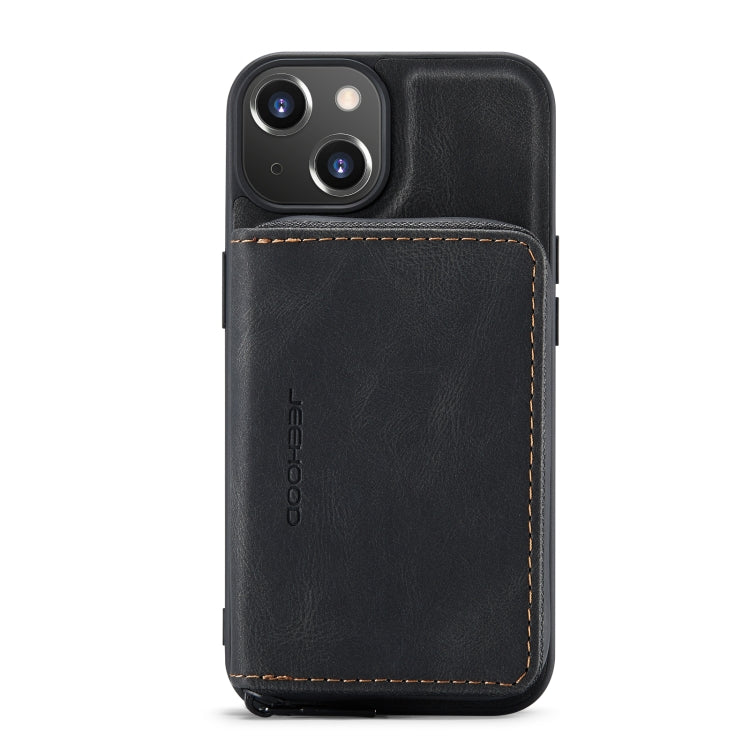 Estuche para teléfono de cuero con cremallera magnética JEEHOOD, For iPhone 14, For iPhone 14 Plus, For iPhone 14 Pro, For iPhone 14 Pro Max