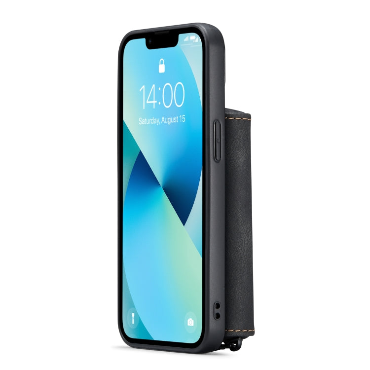 Estuche para teléfono de cuero con cremallera magnética JEEHOOD, For iPhone 14, For iPhone 14 Plus, For iPhone 14 Pro, For iPhone 14 Pro Max