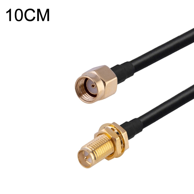 Cable adaptador coaxial RF RG174, longitud: 10 cm, 10cm RP-SMA Male to RP-SMA Female, 10cm RP-SMA Male to RP-SMA Male, 10cm RP-SMA Male to SMA Female, 10cm RP-SMA Male to SMA Male, 10cm SMA Male to SMA Female, 10cm SMA Male to RP-SMA Female            ...