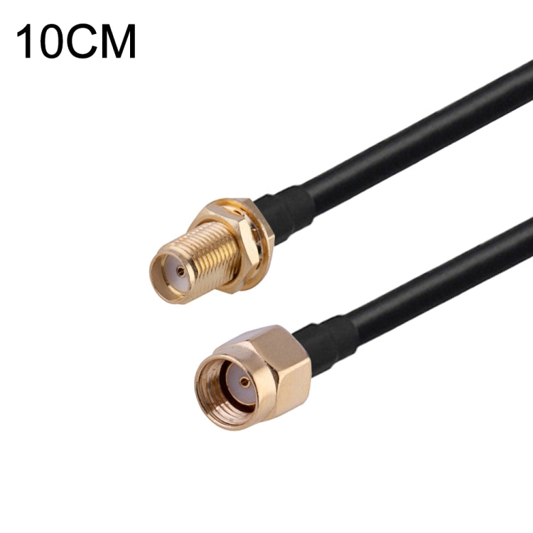 Cable adaptador coaxial RF RG174, longitud: 10 cm, 10cm RP-SMA Male to RP-SMA Female, 10cm RP-SMA Male to RP-SMA Male, 10cm RP-SMA Male to SMA Female, 10cm RP-SMA Male to SMA Male, 10cm SMA Male to SMA Female, 10cm SMA Male to RP-SMA Female            ...
