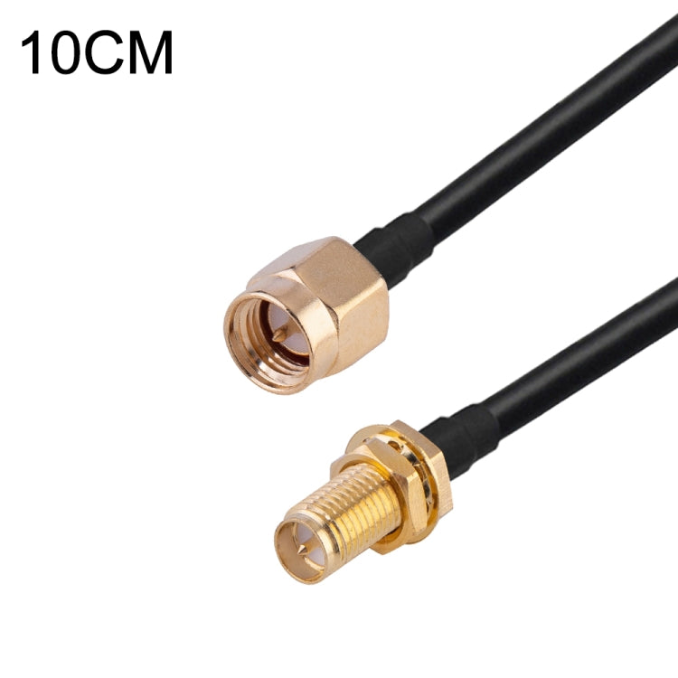 Cable adaptador coaxial RF RG174, longitud: 10 cm, 10cm RP-SMA Male to RP-SMA Female, 10cm RP-SMA Male to RP-SMA Male, 10cm RP-SMA Male to SMA Female, 10cm RP-SMA Male to SMA Male, 10cm SMA Male to SMA Female, 10cm SMA Male to RP-SMA Female            ...