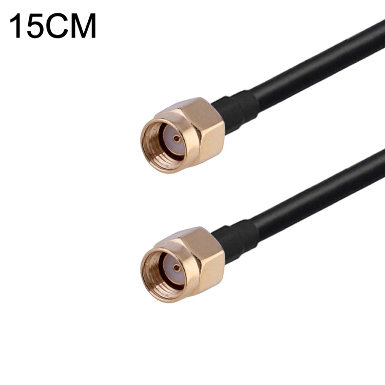 Cable adaptador coaxial RF RG174, longitud: 15 cm, 15cm RP-SMA Male to RP-SMA Female, 15cm RP-SMA Male to RP-SMA Male, 15cm RP-SMA Male to SMA Female, 15cm RP-SMA Male to SMA Male, 15cm SMA Male to SMA Female, 15cm SMA Male to RP-SMA Female            ...