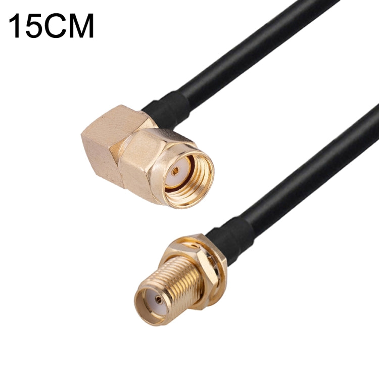 Cable adaptador coaxial RF RG174, longitud: 15 cm, 15cm RP-SMA Male to RP-SMA Female, 15cm RP-SMA Male to RP-SMA Male, 15cm RP-SMA Male to SMA Female, 15cm RP-SMA Male to SMA Male, 15cm SMA Male to SMA Female, 15cm SMA Male to RP-SMA Female            ...