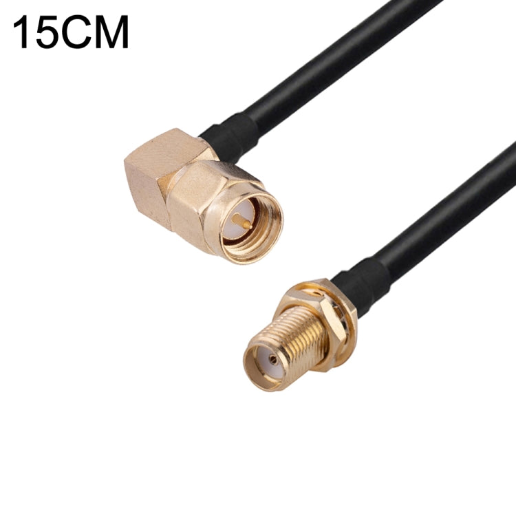Cable adaptador coaxial RF RG174, longitud: 15 cm, 15cm RP-SMA Male to RP-SMA Female, 15cm RP-SMA Male to RP-SMA Male, 15cm RP-SMA Male to SMA Female, 15cm RP-SMA Male to SMA Male, 15cm SMA Male to SMA Female, 15cm SMA Male to RP-SMA Female            ...