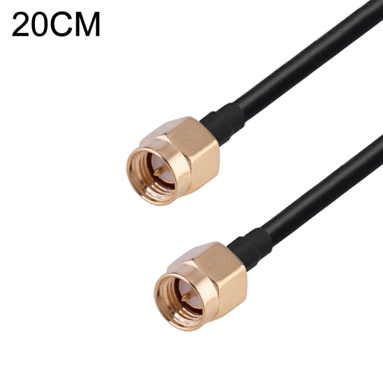 Cable adaptador coaxial RF RG174, longitud: 20 cm, 20cm RP-SMA Male to RP-SMA Female, 20cm RP-SMA Male to RP-SMA Male, 20cm RP-SMA Male to SMA Female, 20cm RP-SMA Male to SMA Male, 20cm SMA Male to SMA Female, 20cm SMA Male to RP-SMA Female            ...